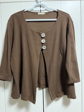 Chalet brown 100% Cotton Coverup size XL